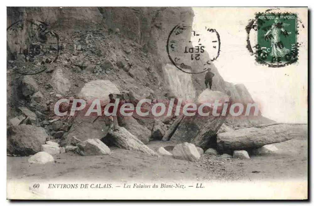 Umgebung von Calais — Die Weißen Klippen von Blanc-Nex — LL. - Vorderseite