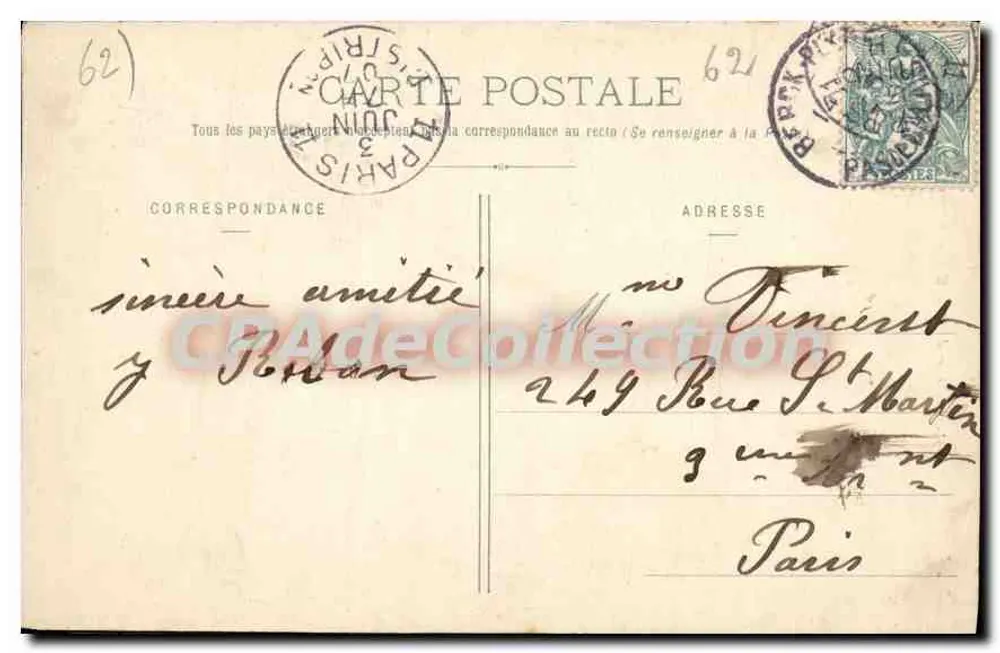 Calvário de Berck-Ville — editor INRI, n° 35 - Verso