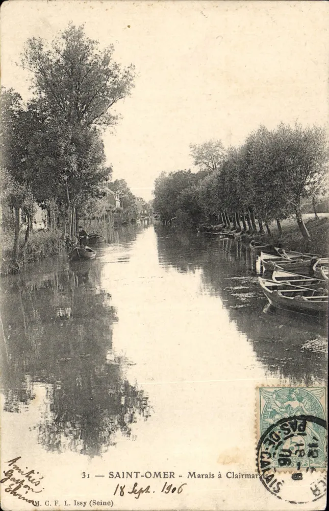 Saint-Omer — Pântano de Clairmarais — M. C. F. L. Issy (Seine) n°31 - Frente
