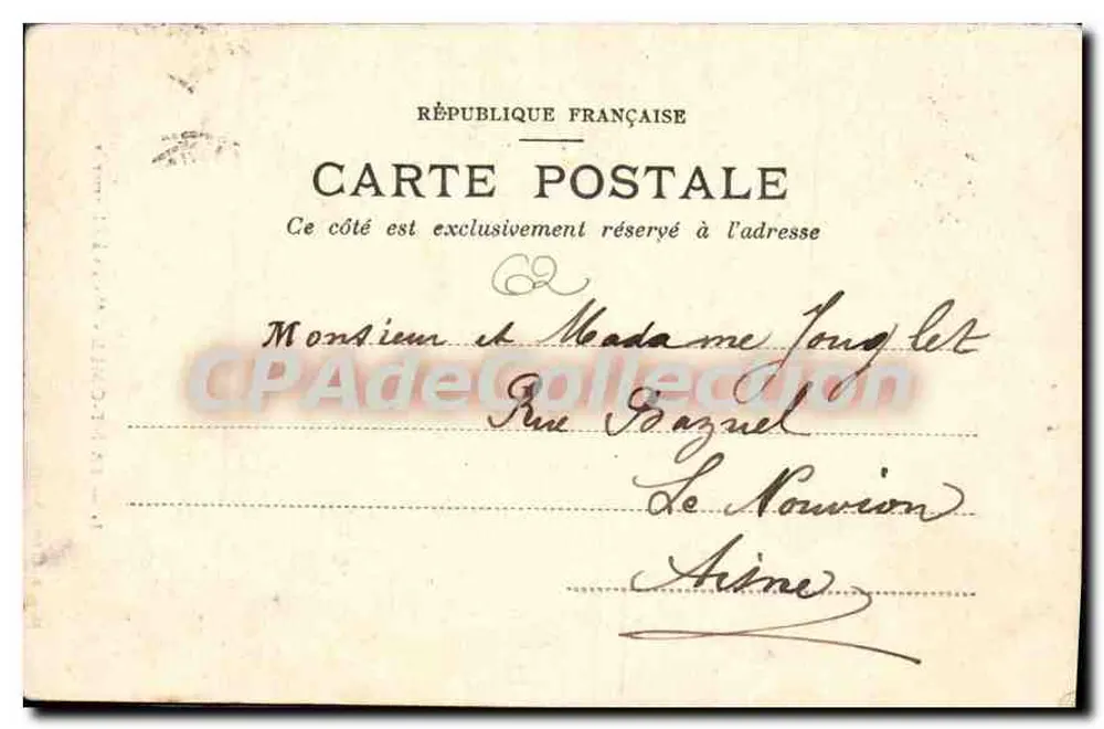 Saint-Omer — Pântano de Clairmarais — M. C. F. L. Issy (Seine) n°31 - Verso