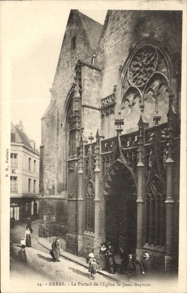 Arras - Der Portal der Kirche St-Jean-Baptiste — B. D. Roubaix, n°14 - Vorderseite