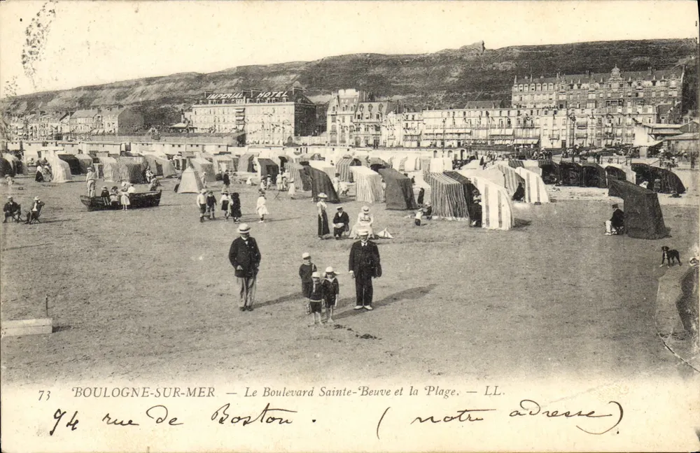 Boulogne-sur-Mer — Der Boulevard Sainte-Beuve und die Strände — LL. - Vorderseite