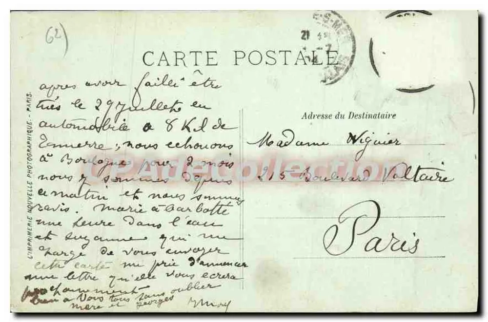Boulogne-sur-Mer — Der Boulevard Sainte-Beuve und die Strände — LL. - Rückseite