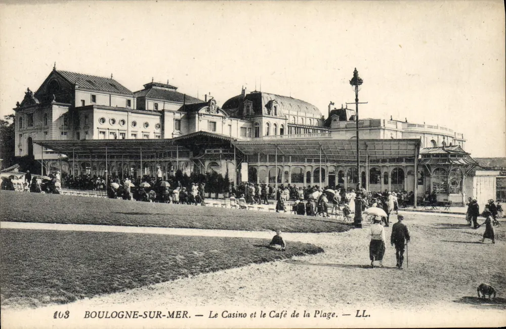 Boulogne-sur-Mer — Das Casino und das Café de la Plage — LL. — n° 103 - Vorderseite