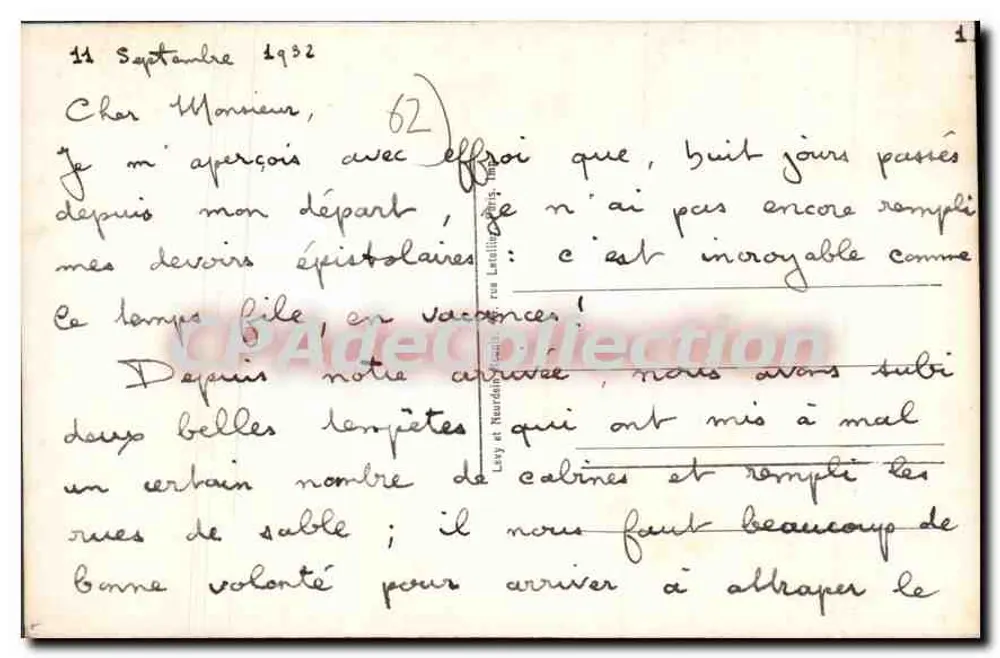 Boulogne-sur-Mer — La Porte Gayole — LT, Nr. 319 - Rückseite