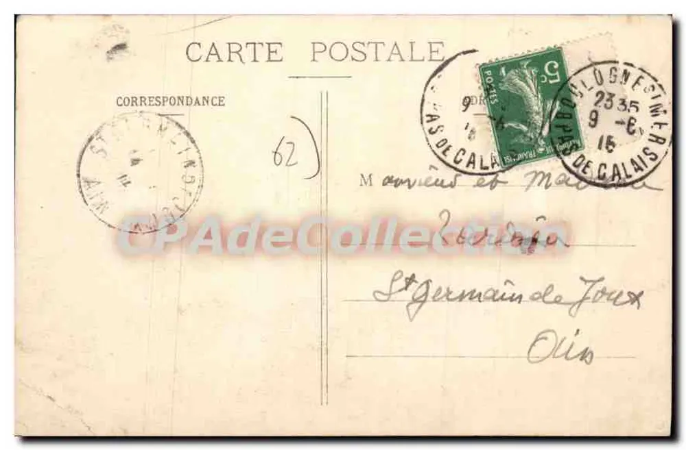 Boulogne-sur-Mer - Quai Gambetta - Fischerboote — B.M., Verlag - 950 - Rückseite