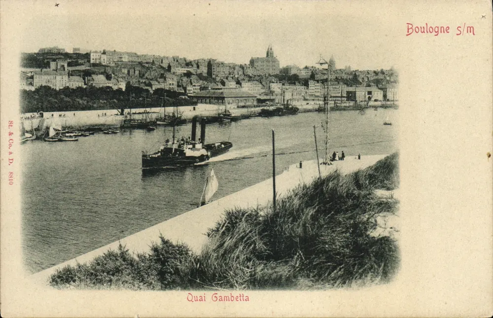 Quai Gambetta — Boulogne-sur-Mer — St. & Co. A. D. 8810 - Recto