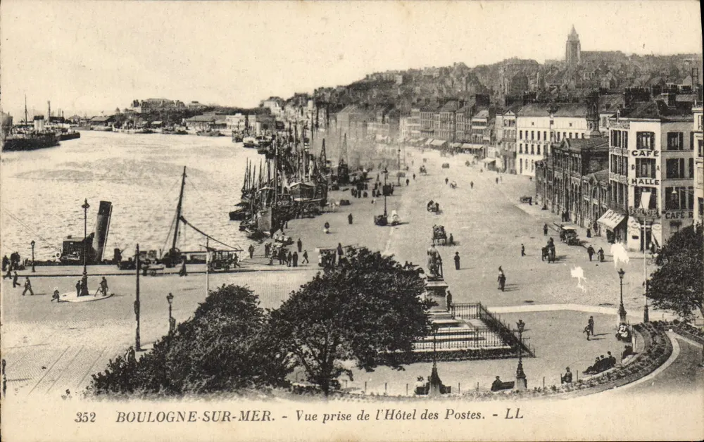 Boulogne-sur-Mer — Ansicht vom Postamt — LL, n° 352 - Vorderseite