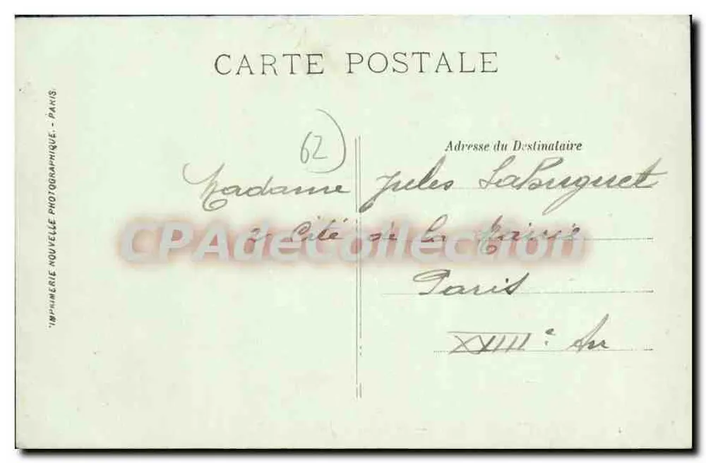 Boulogne-sur-Mer — Das Palast der Justiz — LL. — Nr. 165 - Rückseite