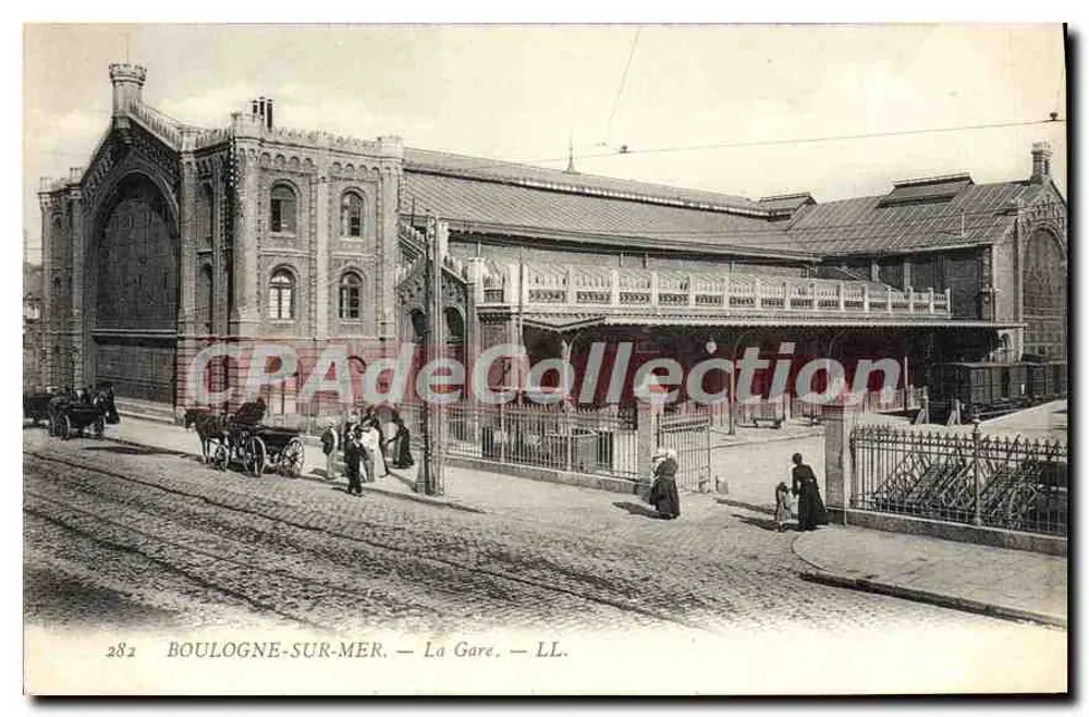 Boulogne-sur-Mer — A Estação — LL. n° 282 - Frente