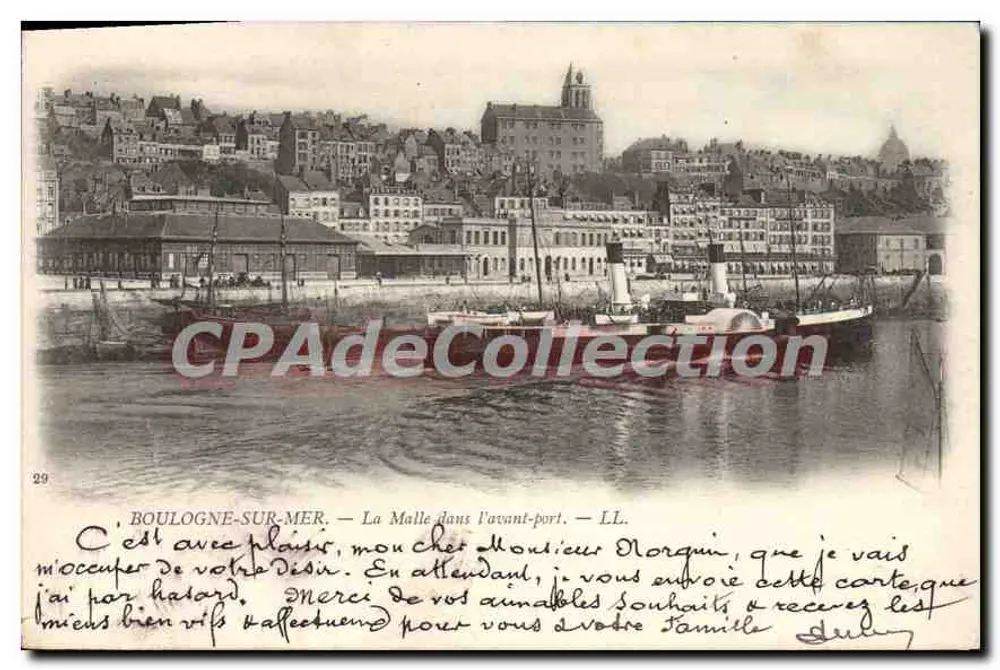 Boulogne-sur-Mer — Die Malle im Hafenbecken — LL - Vorderseite