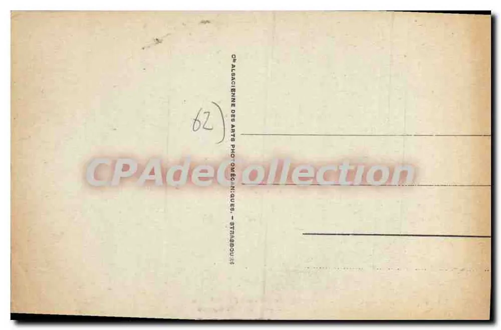Boulogne-sur-Mer — englischer Friedhof Terlincthun — Verlag CPADecollection, Nr. 1/5 - Rückseite