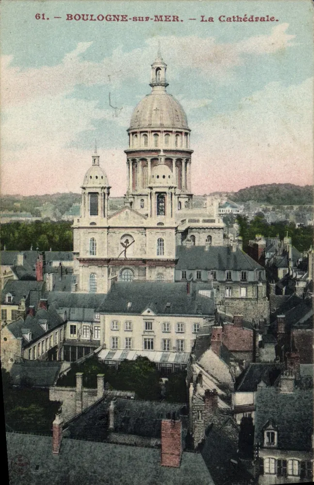 Boulogne-sur-Mer — La Catedral — Editor anónimo, n° 61 - Anverso