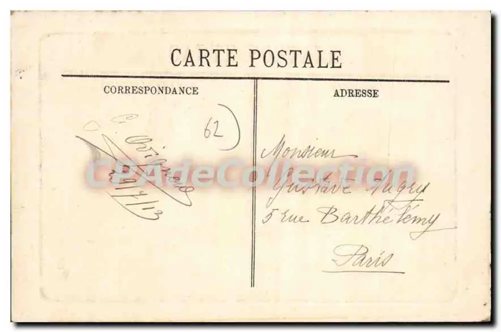 Boulogne-sur-Mer — A Nova Posta — R.P. BUQUE FRANCAISE - Verso
