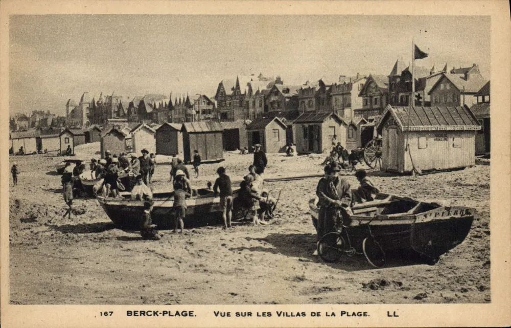 Berck-Plage — Blick auf die Villen am Strand — LL, n° 167 - Vorderseite