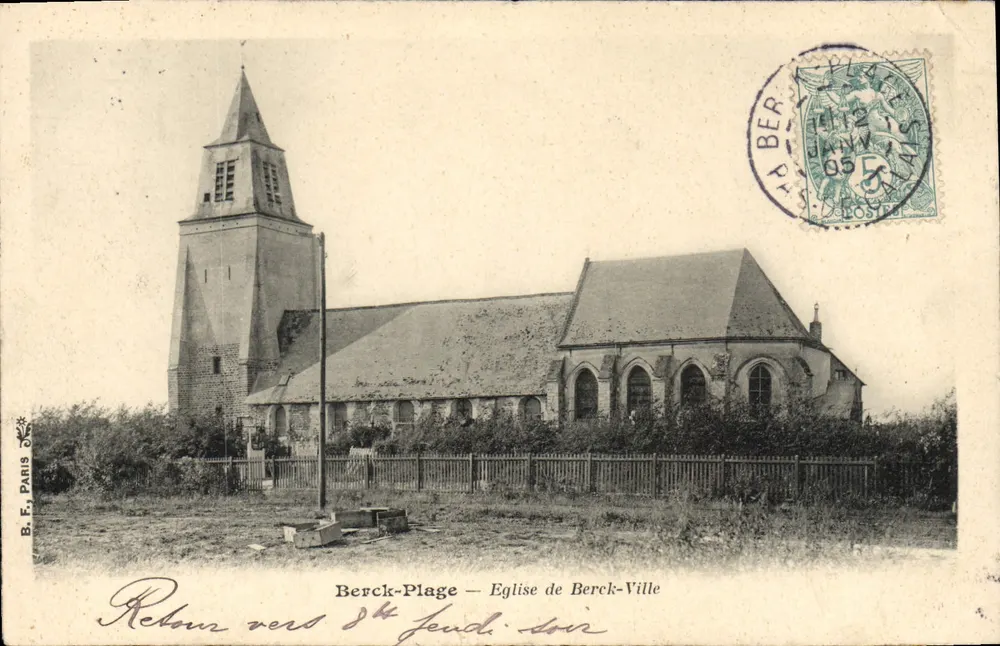 Berck-Plage — Igreja de Berck-Ville — B. F. Paris - Frente