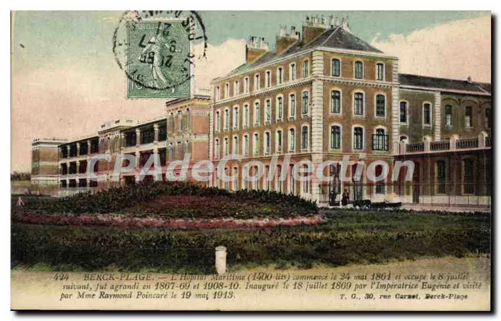 Berck-Plage — Das Seehospital — T.G., 30, rue Carnot, Berck-Plage - Vorderseite