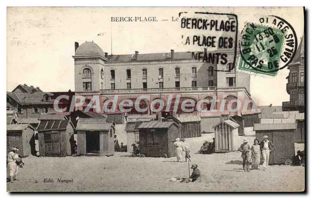 Berck-Plage — A praia dos crianças — Edit. Nungot - Frente