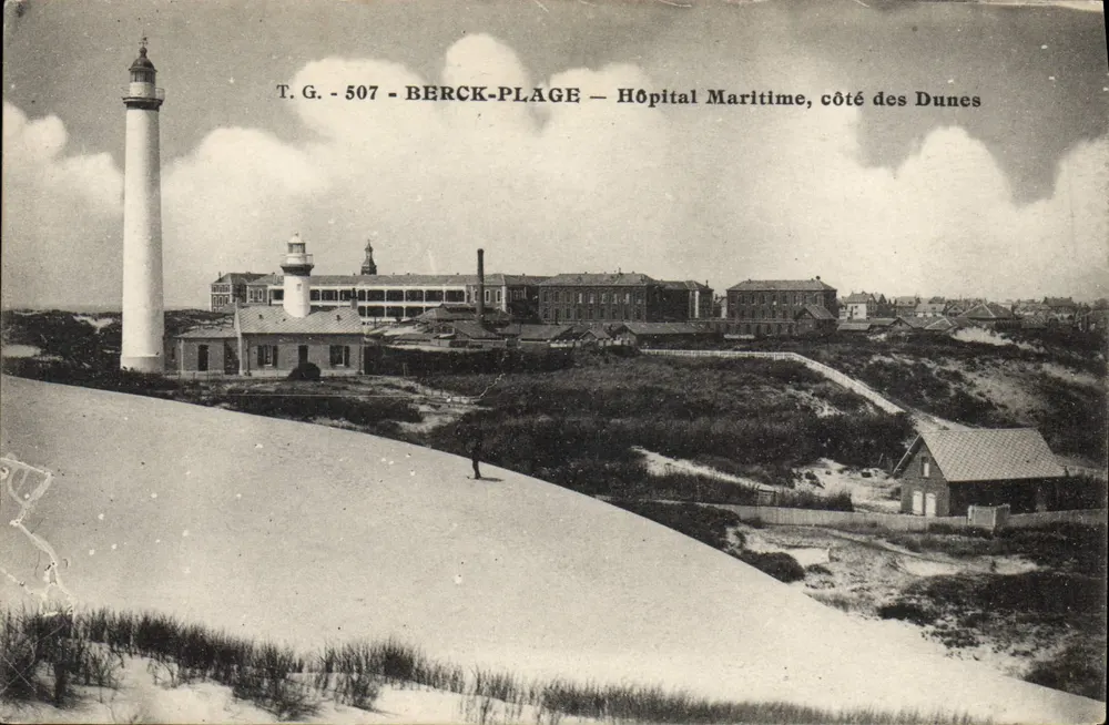 Berck-Plage — Seehospital, Dünenseite — T.G. 507 - Vorderseite