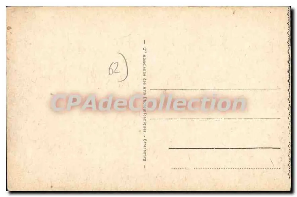 Berck-Plage - Praça da Igreja — editor C.° Alusdence des Arts Photographiques, Strasbourg — n° de série 173 - Verso