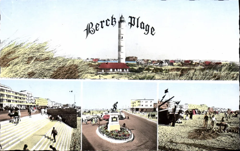 Berck-Plage — farol e praias — Edições de Talland (Reims) - Frente
