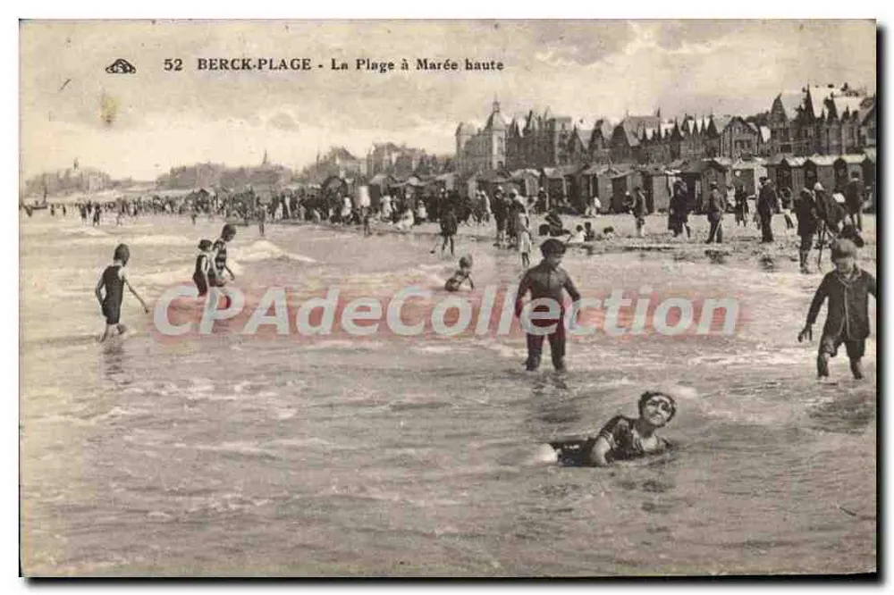 Berck-Plage - A Praia com Maré Alta - Frente
