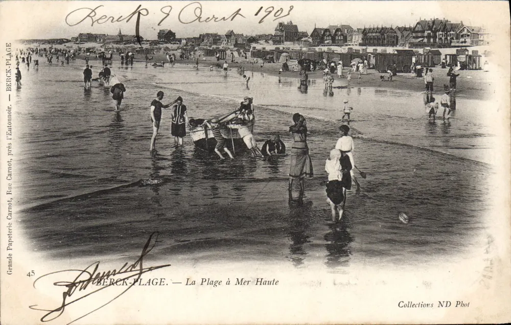Berck-Plage — A Praia de Mar Alta — Grande Papeterie Carnot, Rua Carnot, n°45 - Frente