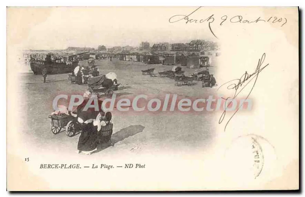 Berck-Plage — A Praia — ND Phot - Frente