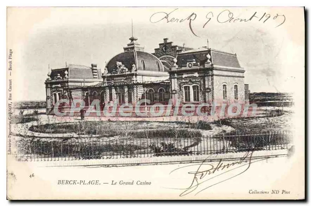 Berck-Plage — O Grande Casino — Librairie-Typographie Garnot, Berck-Plage, n°46 - Frente