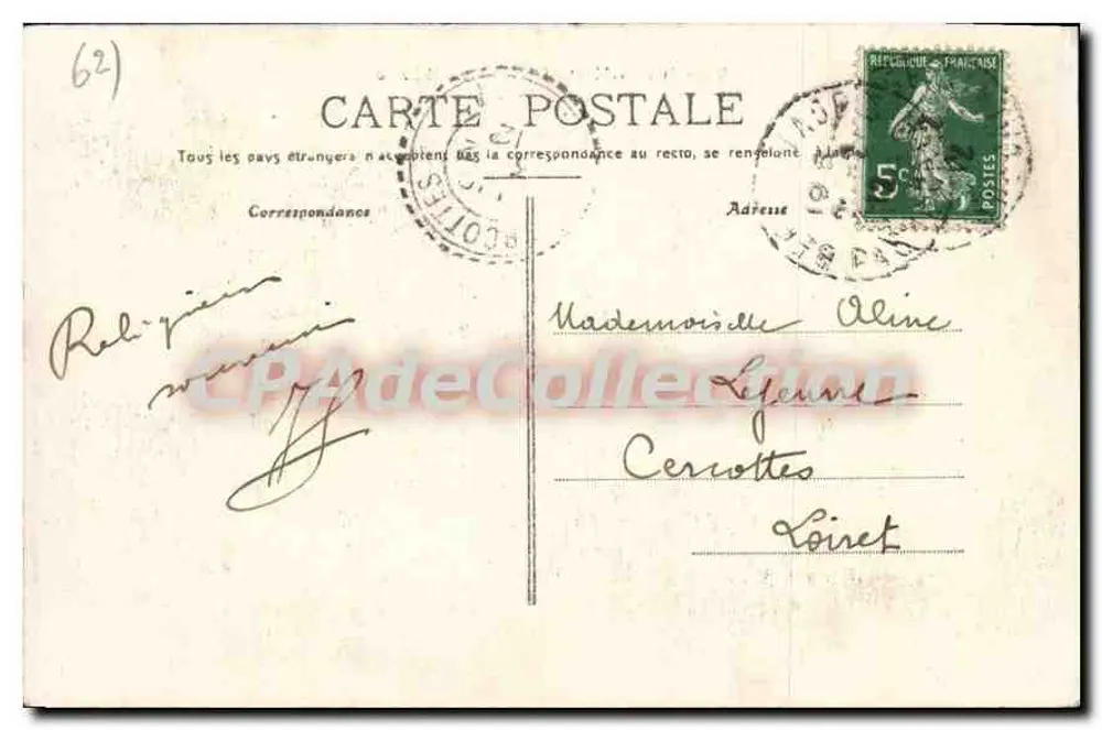 Berck-Plage — A Praia — Editora desconhecida, n° 80 - Verso