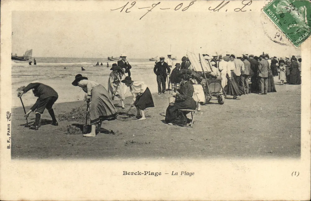 Berck-Plage — A Praia — B.F. Paris (1) - Frente