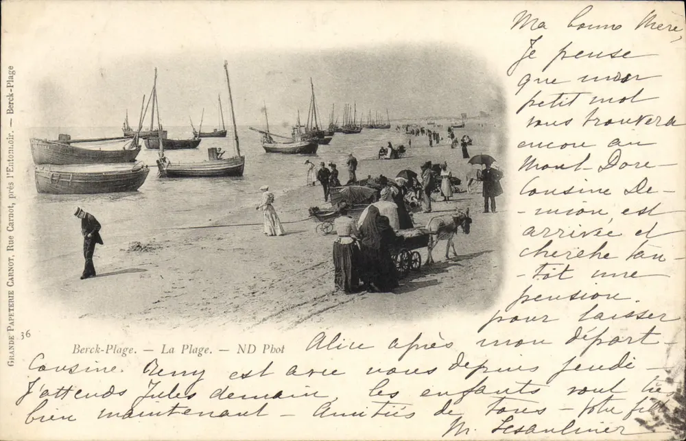 Berck-Plage — A Praia — ND Phot - Frente