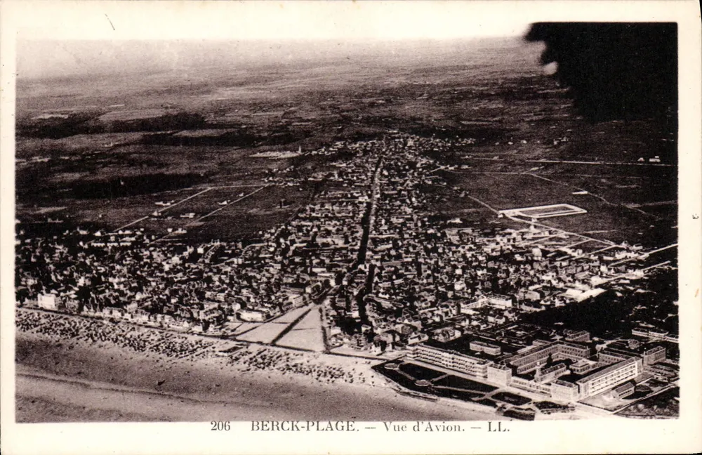 Berck-Plage — Vista de Avião — LL. - Frente