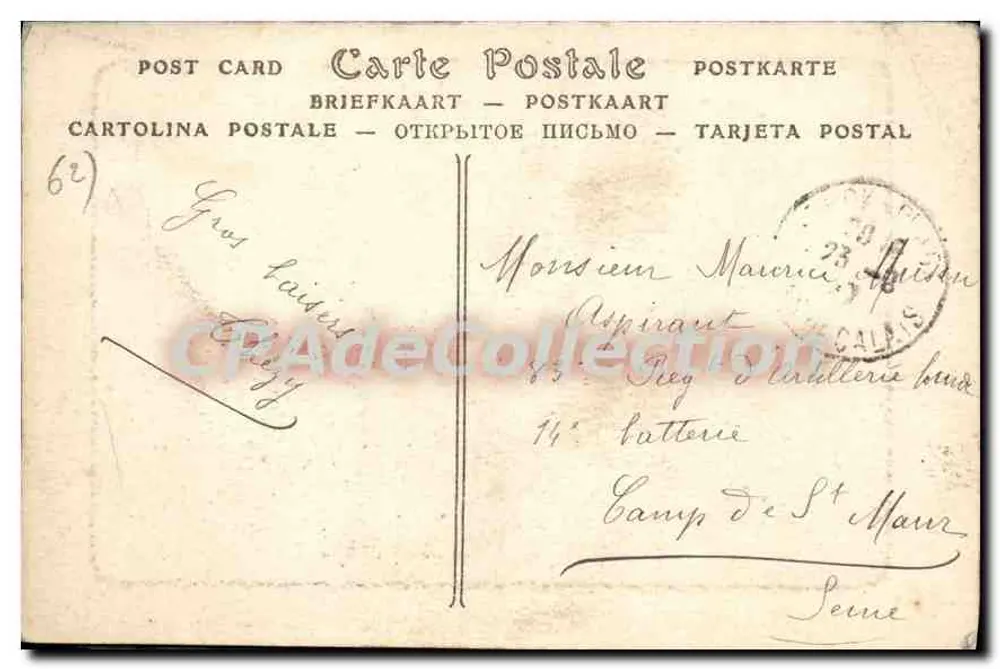 Berck-Plage - Rue de la Plage — Héliografia de H.B. Chot, n°98 - Verso