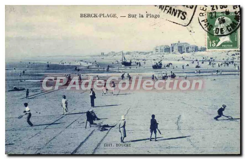 Berck-Plage — Na Praia — Édit. Doucet - Frente