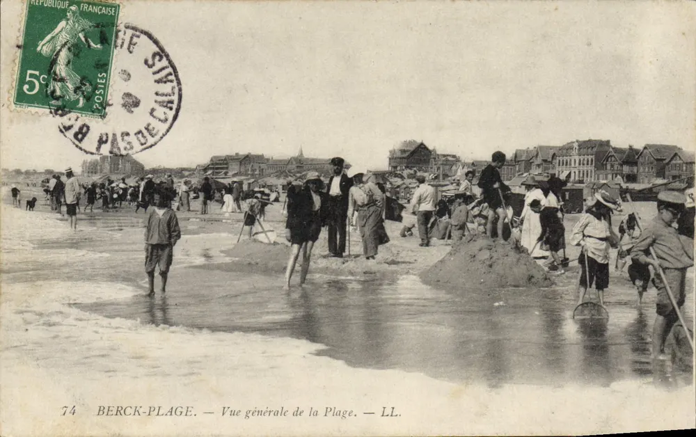 Berck-Plage — Vista geral da Praia — LL. - Frente