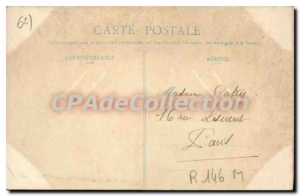 Berck-Plage — Los Jardines del Kursaal — editor R.T. (n° no visible) - Reverso