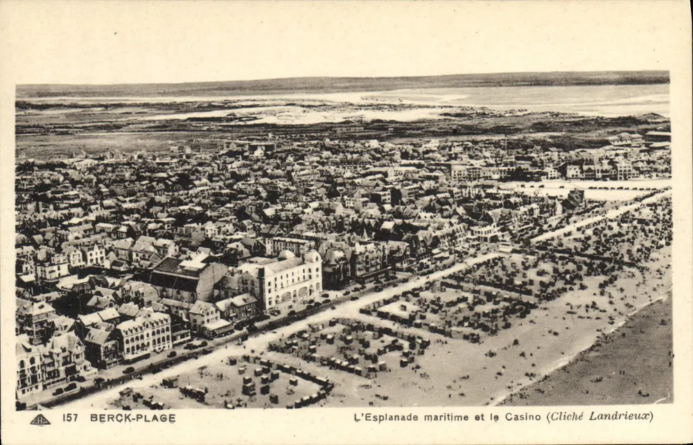 Berck-Plage — Die maritime Promenade und das Casino — Cliché Landrieux - Vorderseite