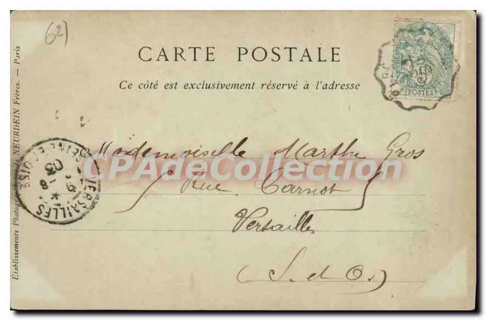 Berck-Plage — O Grande Casino — S. Montor, n°46 - Verso