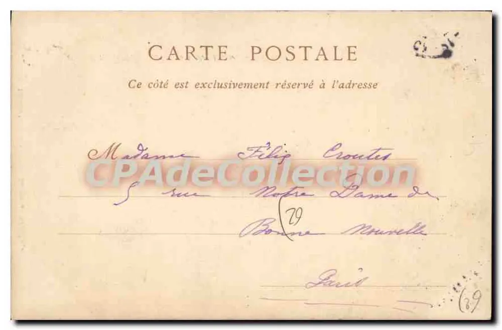 Berck-Plage — A Praia em Mer Haute — Livraria Papelaria Carnot, Rue Carnot - Verso