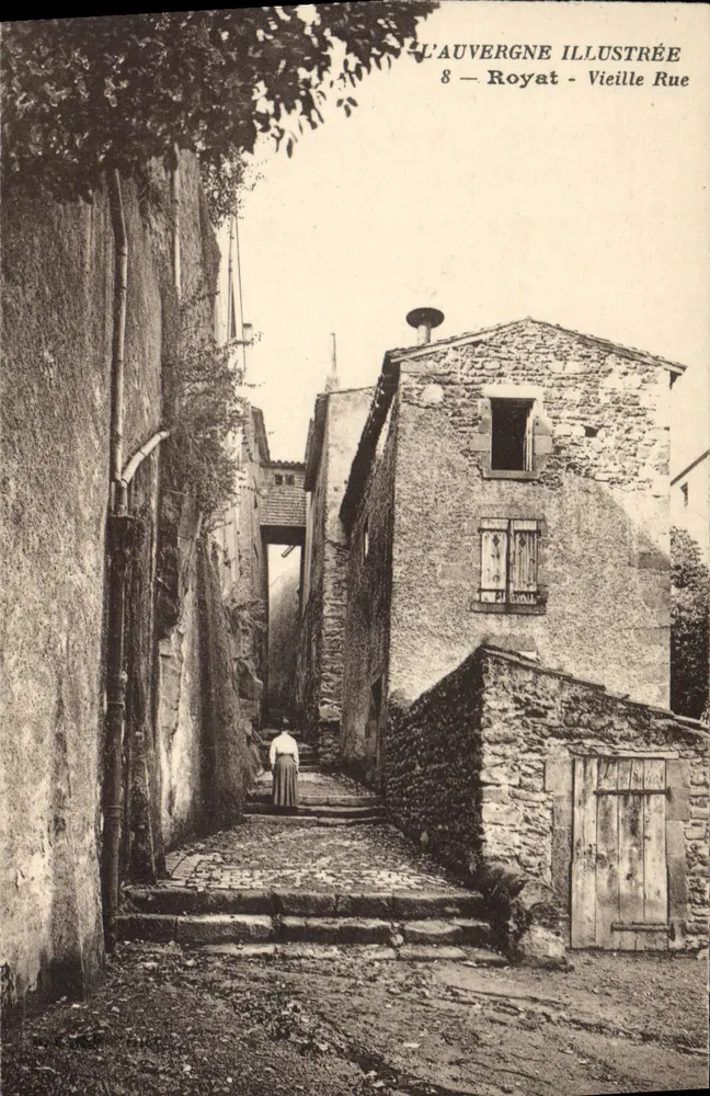 Royat - Alte Straße — L'Auvergne Illustrée, Serie 8 - Vorderseite