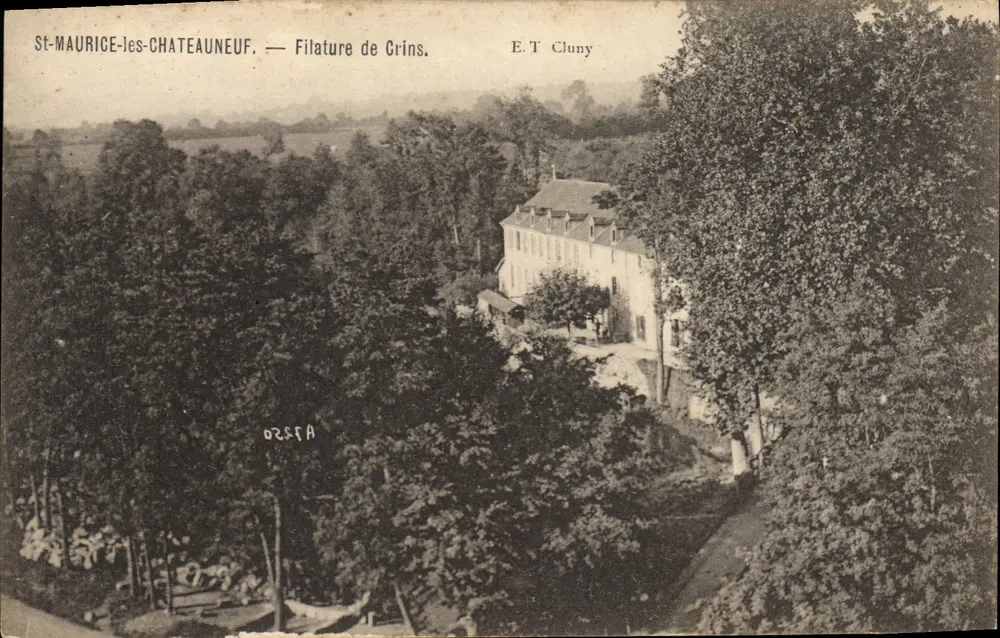 St-Maurice-les-Châteauneuf — Spinnerei Crins — E.T. Cluny - Vorderseite