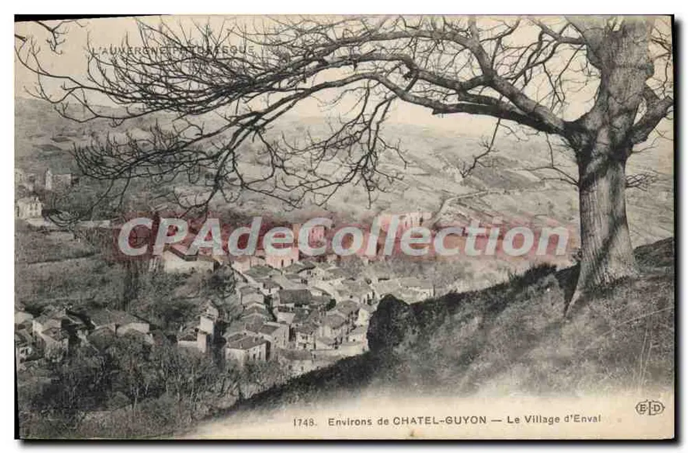 Okolice CHATEL-GUYON — Wioska Enval — L'AUXERONET (Wydawca EFD, n°1748) - Awers