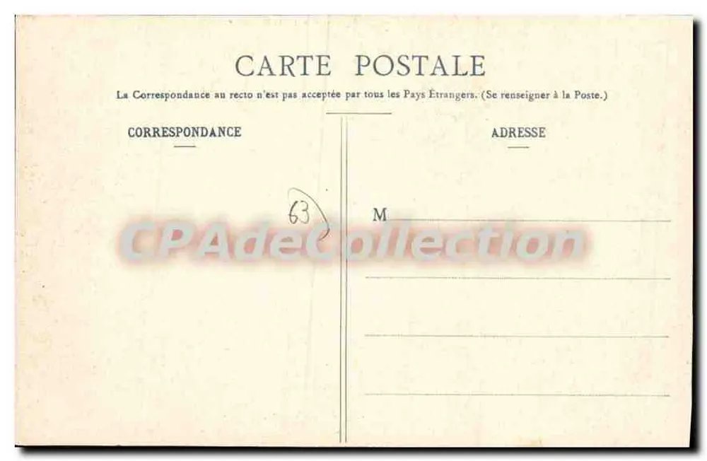 Miremont - Castelo de Rochette — Auvergne — n°159 — P. Lemoine & Cie, Montpellier - Verso