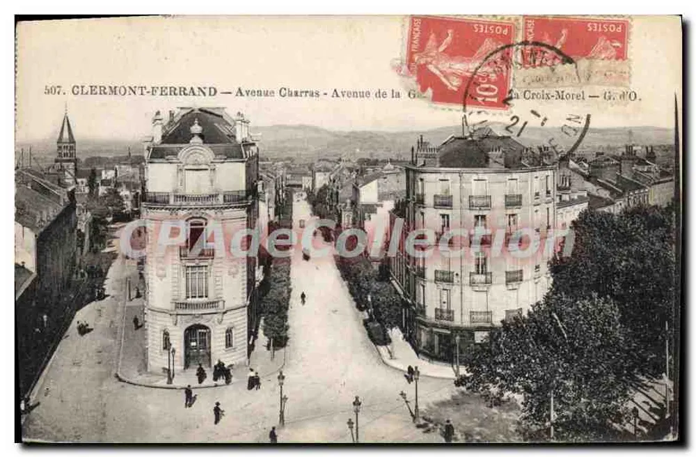 Clermont-Ferrand — Avenida Charras - Avenida da Cruz-Morel — editor Goasterange - Frente