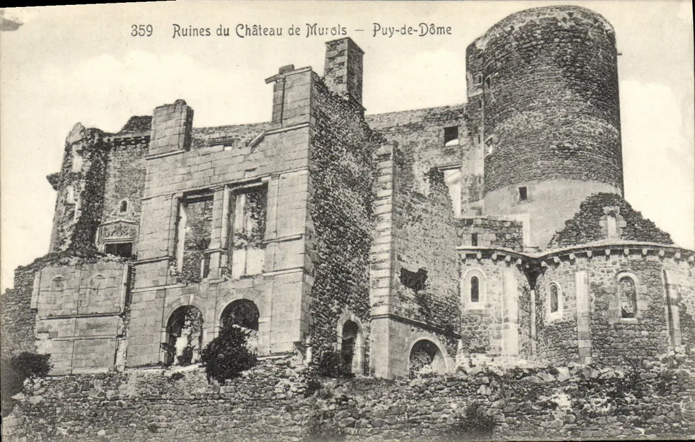 Ruinas del Castillo de Murels — Puy-de-Dôme — Editor no identificado, n° 359 - Anverso