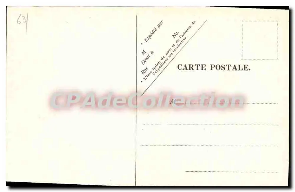 Ruinas del Castillo de Murels — Puy-de-Dôme — Editor no identificado, n° 359 - Reverso