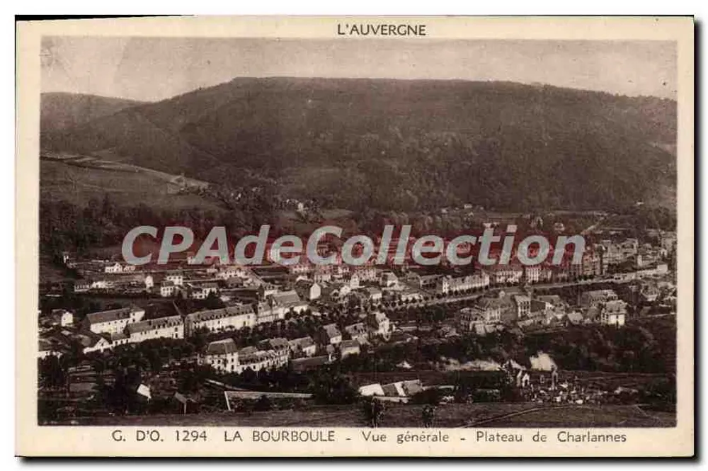 La Bourboule — Allgemeiner Blick — Plateau von Charlannes — G. D'O. 1294 - Vorderseite