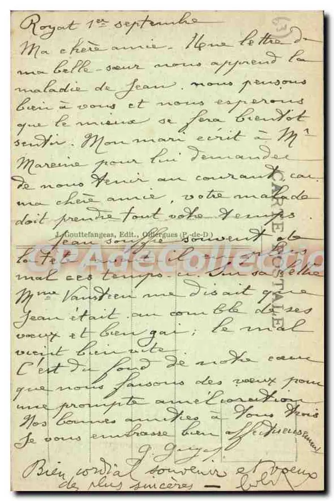Royat — Vista da Vale — g.d'o. 1176 - Verso