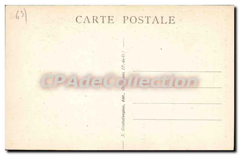 Royat - Watervallen van de Tisetaine — g. d'o. - 1170 - Achterkant
